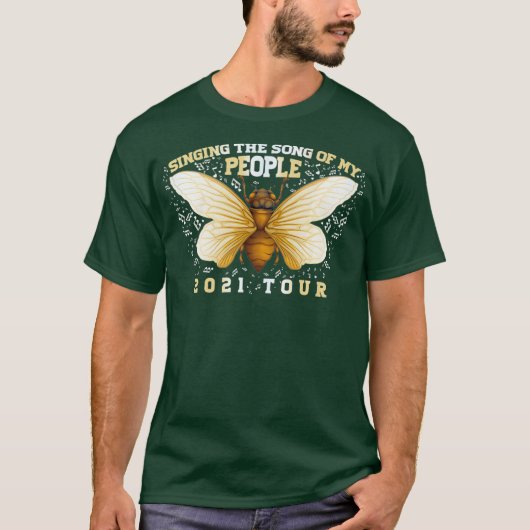 私の人々の歌を歌うX Cicada USA Tシャツ (正面)