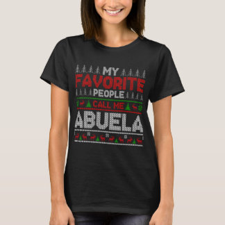 私の人々は私をアブお気に入りのエラ醜いクリスマスホリダと呼ぶ Tシャツ