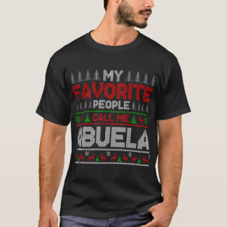 私の人々は私をアブお気に入りのエラ醜いクリスマスホリダと呼ぶ Tシャツ