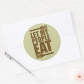 私の人々を食べることを許可して下さい ラウンドシール (封筒)