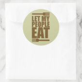 私の人々を食べることを許可して下さい ラウンドシール (バッグ)