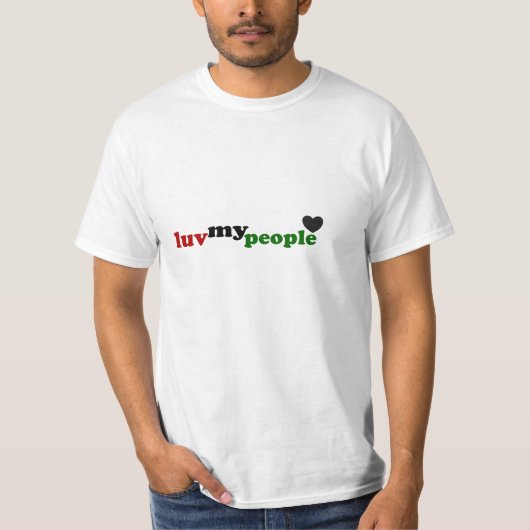 私の人々をlove tシャツ (正面)