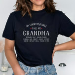 私の人お気に入りの々はおばあちゃんか名前をカスタムすると呼ぶ Tシャツ<br><div class="desc">この種類のお気に入りのTシャツで人や孫に対する愛を示せ！おばあちゃんの名前をMimi、Gigi、Gagyまたは孫が呼び出す名前に変更し、下に名前を追加。現在3行の名前があるが、追加または削除が必要もしである。完璧な誕生日や祖母の日の贈り物を作る。</div>