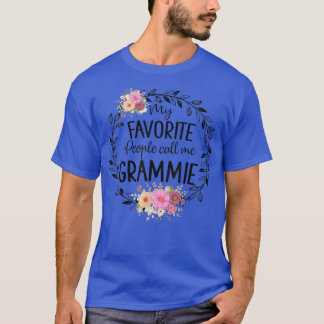 私の人お気に入りの々は私をグラミー女性の花Grと呼ぶ Tシャツ
