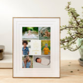 私の人お気に入りの々は私を祖母と呼ぶ写真コラージュ 箔ポスター