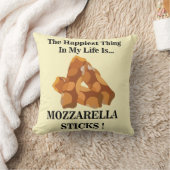 私の人生で一番幸せなのはモッツァレラスティック クッション (ブランケット)