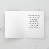 私の人生で嬉しいU R"60誕生日"願い カード (内部)