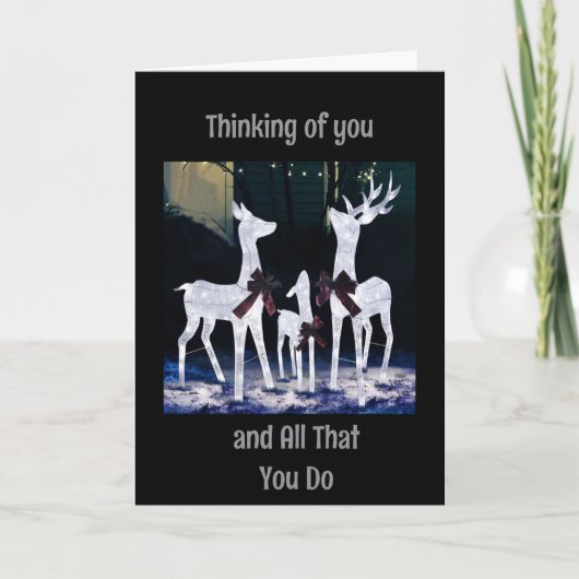 私の人生で特別な人のためのクリスマス カード (正面)