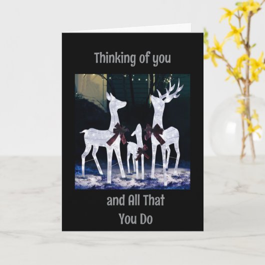 私の人生で特別な人のためのクリスマス カード (黄色い花)