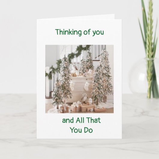 私の人生で特別な人のためのクリスマス カード (正面)