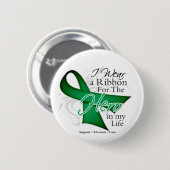 私の人生で肝疾患のリボンヒーロー 缶バッジ (正面&裏面)