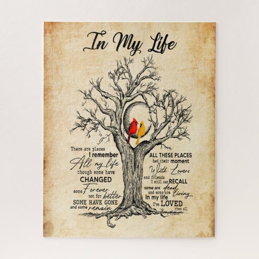 私の人生で |私は自分の人生をすべてこの場所で覚えている ジグソーパズル (縦)