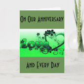 私の人生とハートダンスに私たちの記念日 カード (正面)