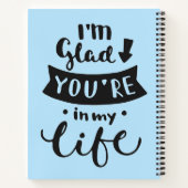 私の人生にあなたがいてくれて嬉しい ノートブック (裏面)