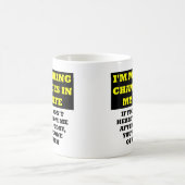私の人生における変化 イラっとする面白いマグカップ コーヒーマグカップ (中央)