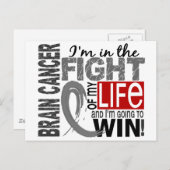 私の人生における脳癌の闘い ポストカード (正面/裏面)