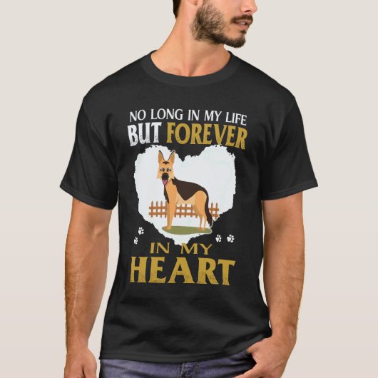 私の人生にはもういませんが、心の中ではいつまでも ゲルマ Tシャツ (正面)