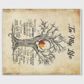 私の人生には思い出す場所があるヴィンテージ ラッピングペーパー (フラット)