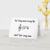 私の人生に音楽を持って行く – -***アニバーサリー***カード カード (黄色い花)