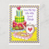 私の人生のはがきに記入感動的する ポストカード (正面)