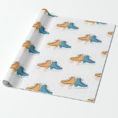 私の人生のスケート・休日・ ラッピングペーパー (アンロールド)