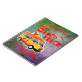 私の人生のタコトラックのネクタイ染め背景 ノートブック (左側)