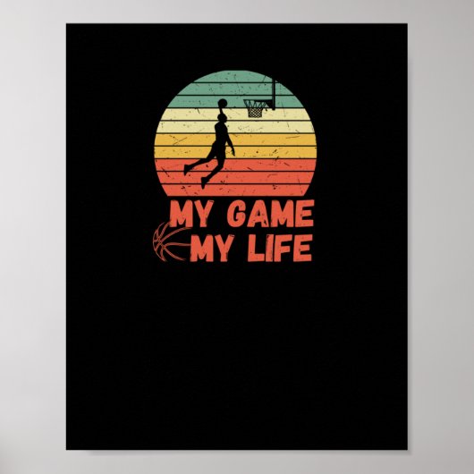 私の人生のバスケットボール ポスター (正面)