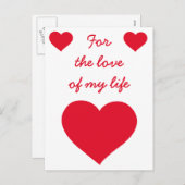 私の人生のバレンタインデーのカードを愛して シーズンポストカード