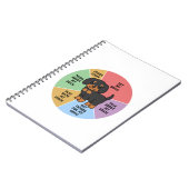 私の人生のパイチャートDachshund Dog Wirehai おもしろい ノートブック (左側)