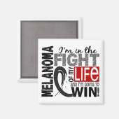 私の人生のメラノーマの戦い マグネット (正面/裏面)