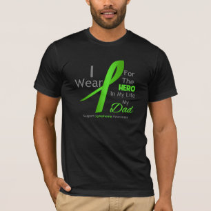 私の人生のリンパ腫のパパの英雄 Tシャツ