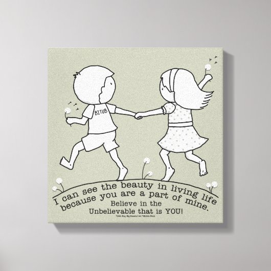 私の人生の一部 キャンバスプリント (正面)