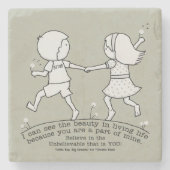 私の人生の一部 ストーンコースター (正面)