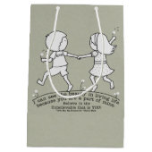 私の人生の一部 ミディアムペーパーバッグ (裏面)