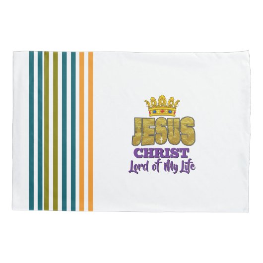 私の人生の主イエス・ホワイトクリスチャン 枕カバー (裏面)