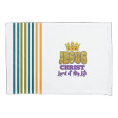 私の人生の主イエス・ホワイトクリスチャン 枕カバー (正面)