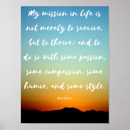 「私の人生の使命」 – ポス感動的ター ポスター