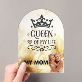 私の人生の優雅な女王 - 私のお母さん アクリル招待状 (インサイチュ (ポータブル))