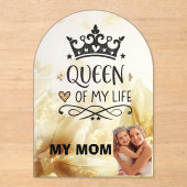 私の人生の優雅な女王 - 私のお母さん アクリル招待状 (正面)