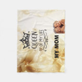 私の人生の優雅な女王 - 私のお母さん フリースブランケット (正面)