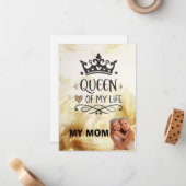 私の人生の優雅な女王 - 私の母 ノートカード (正面/裏面インサイチュ)
