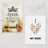 私の人生の優雅な女王 - 私の母 ノートカード (正面/裏面)