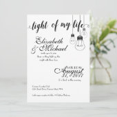 私の人生の光結婚式招待状 招待状 (スタンド正面)
