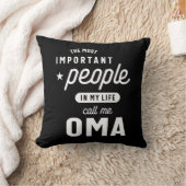 私の人生の女性の人々は私をOmaギフトと呼ぶ クッション (ブランケット)