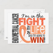 私の人生の子宮内膜がんとの闘い ポストカード (正面/裏面)