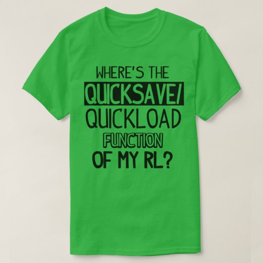 私の人生の実在救い黒 Tシャツ (デザイン正面)