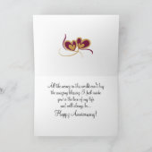 私の人生の幸せな記念日の愛と常に カード (内部)