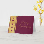 私の人生の幸せな記念日の愛と常に カード (黄色い花)