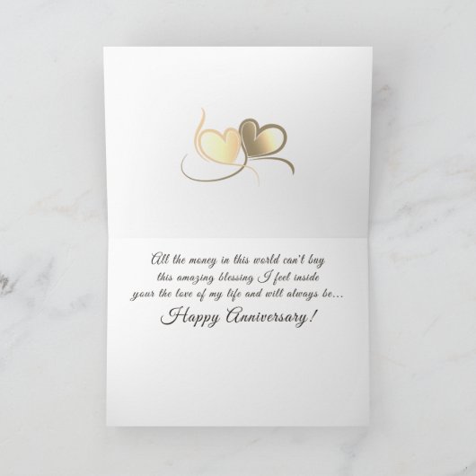 私の人生の幸せな記念日の愛は常に シーズンカード (内部)