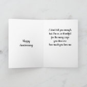 「私の人生の愛」を「私たちの記念日」* カード (内部)